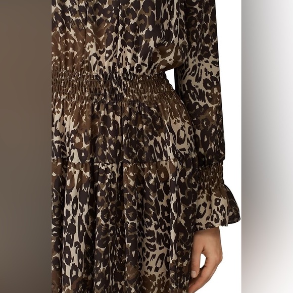 Victor Alfaro Animal Print Midi Dress - Picture 3 of 5